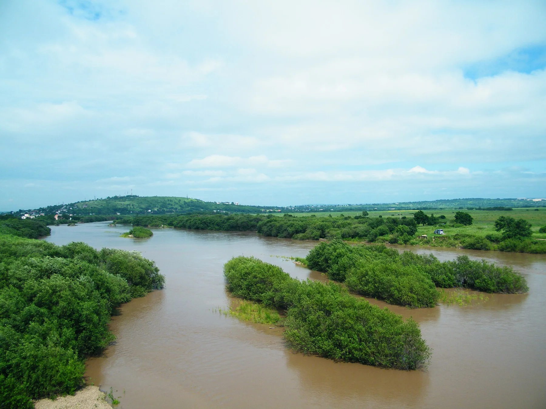 Раздольная у Утёсного во время высокой воды
